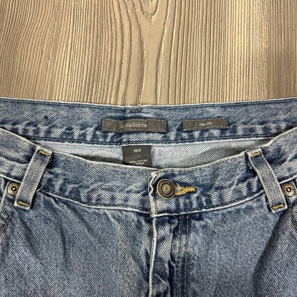 Liz Claiborne High Waisted Straight Leg Jeans 16 - Picture 5 of 6
